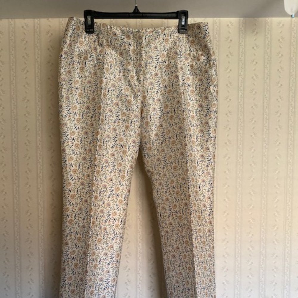 Tory Burch Eliana Silk Pants Size 8 Lined NWT